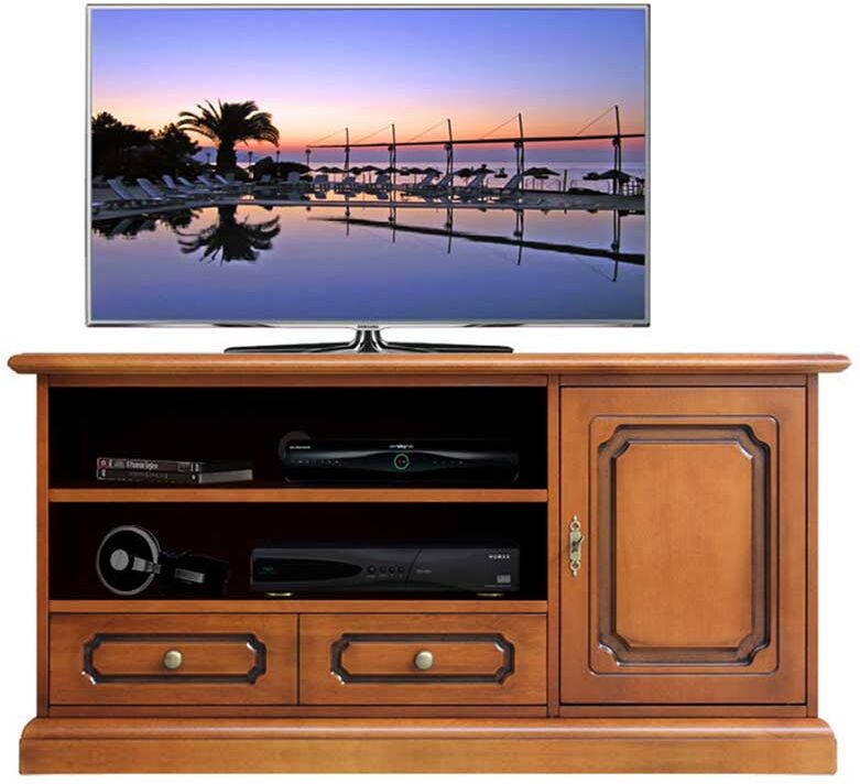 Pharao24.de Fernsehmöbel klassischer Stil in Nussbaumfarben 122 cm breit