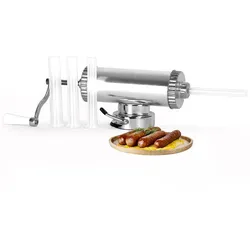 4BIG.fun Wurstfüller 1 kg Wurstfüllmaschine mit 4 Füllrohre Fleischwolf Wurstspritze Wurstpresse