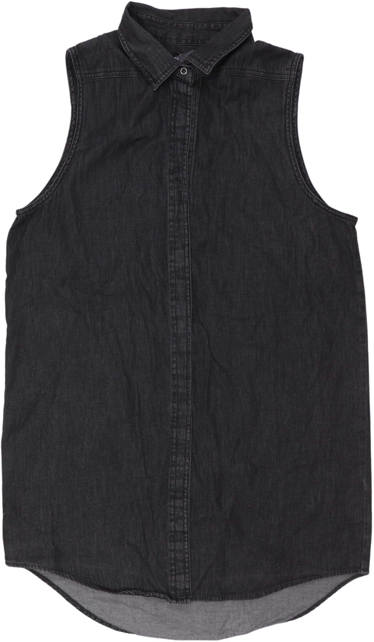 Cheap Monday Damen Weste, Schwarz, Gr. S, Baumwolle - Second Hand