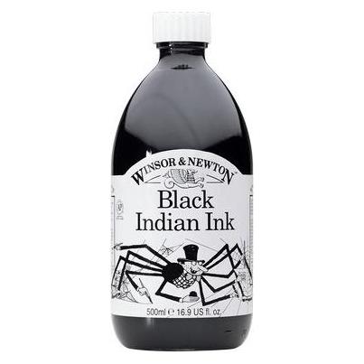 Winsor & Newton Tusche Drawing Ink Black Indian (Schwarz, 1 Stk.) (1050030)