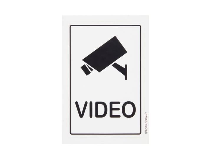 Videoüberwachung Symbol 15 × 10 cm