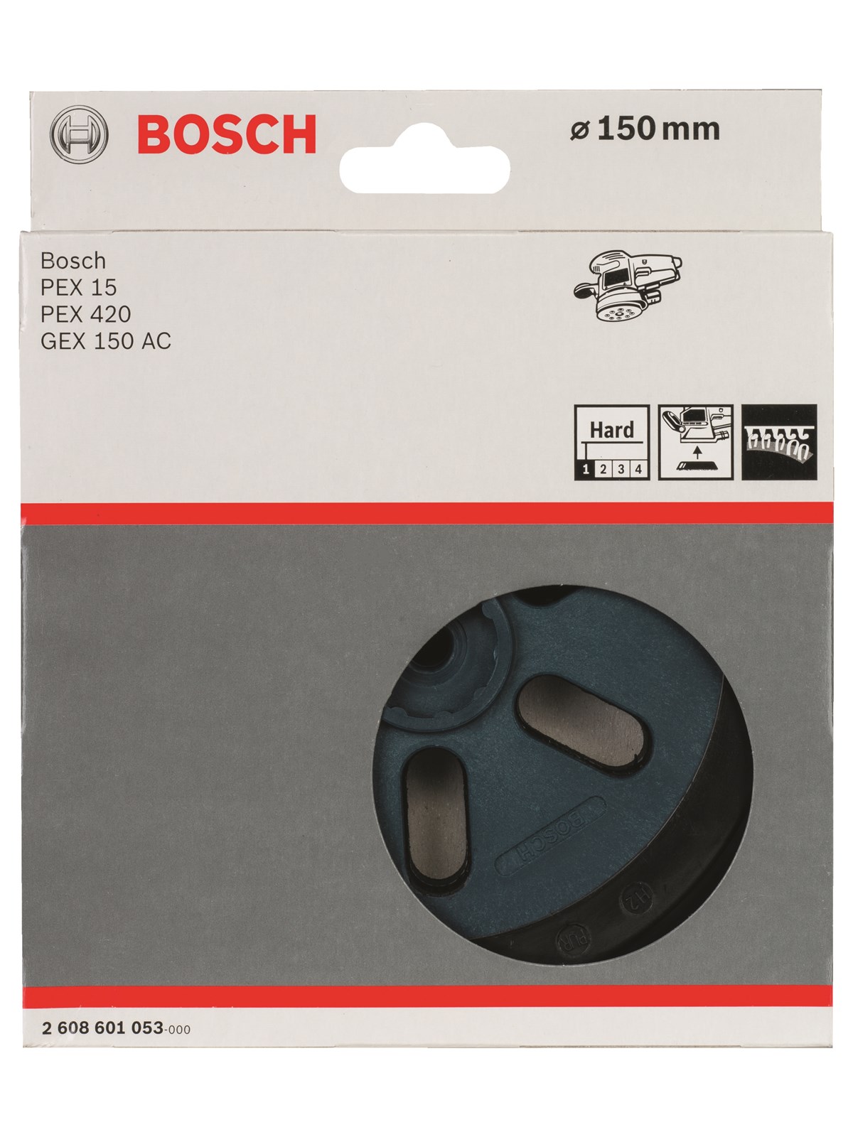 Bosch SLIBEBAGSKIVE 150MM HÅRD TIL PEX