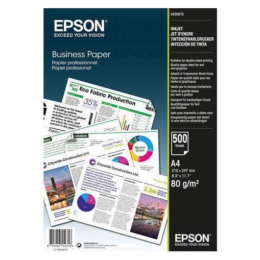 Epson Business Paper (A4, 500 Blätter, 80 g/m²) (C13S450075) Mindestbestellmenge: 5 Stück
