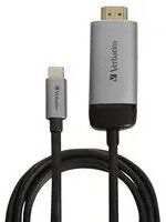 USB-C Male to 4K HDMI Male Adaptor Lead, 1.5m, New