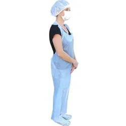Medi-Inn PE-Schürze Plus leicht gehämmert geblockt 75 x 140 cm weiß / 50 Stück