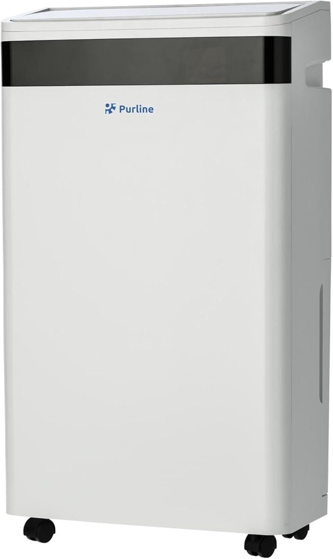 PUR-LINIE | Luftentfeuchter mit farbiger Feuchtigkeitsanzeige, 20 Liter/Tag. Intelligente Feuchtigkeitskontrolle mit LED-Panel