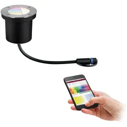 Paulmann PLUG & SHINE ZigBee LED Bodeneinbauleuchte, IP65, 24V, 3.6W RGB/W 350lm 93°, dimmbar PAUL-94274