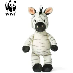 WWF Cub Club - Ziko das Zebra (weiß, 22cm) mit Glöckchen Kuscheltier Stofftier für Kleinkinder