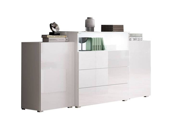 Sideboard Urban III mit LED Weiß