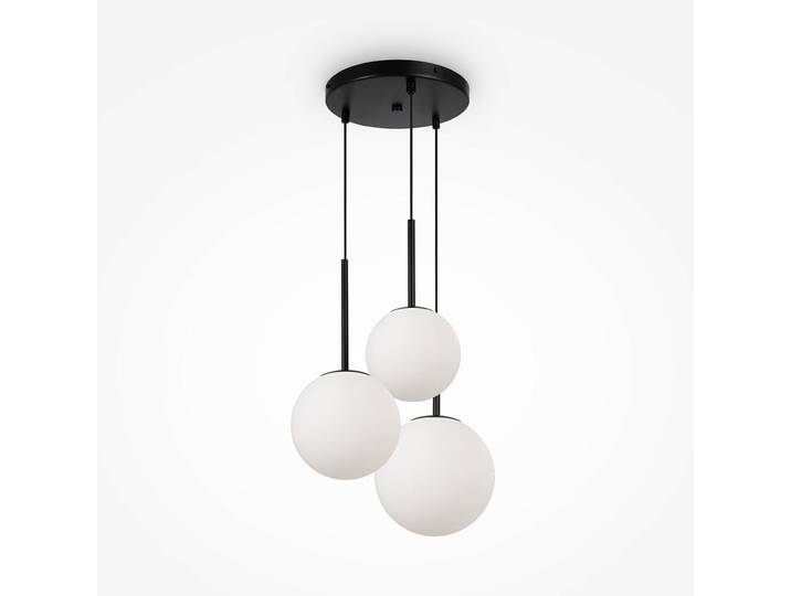 Suspension 3 globes en grappe ajustables DELTONA - Noir