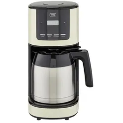 KHG Thermo-Kaffeeautomat  TKA-182 (CE) , creme , Edelstahl,Kunststoff,Metall , Maße (cm): B: 17,5 H: 36,5 T: 23.5