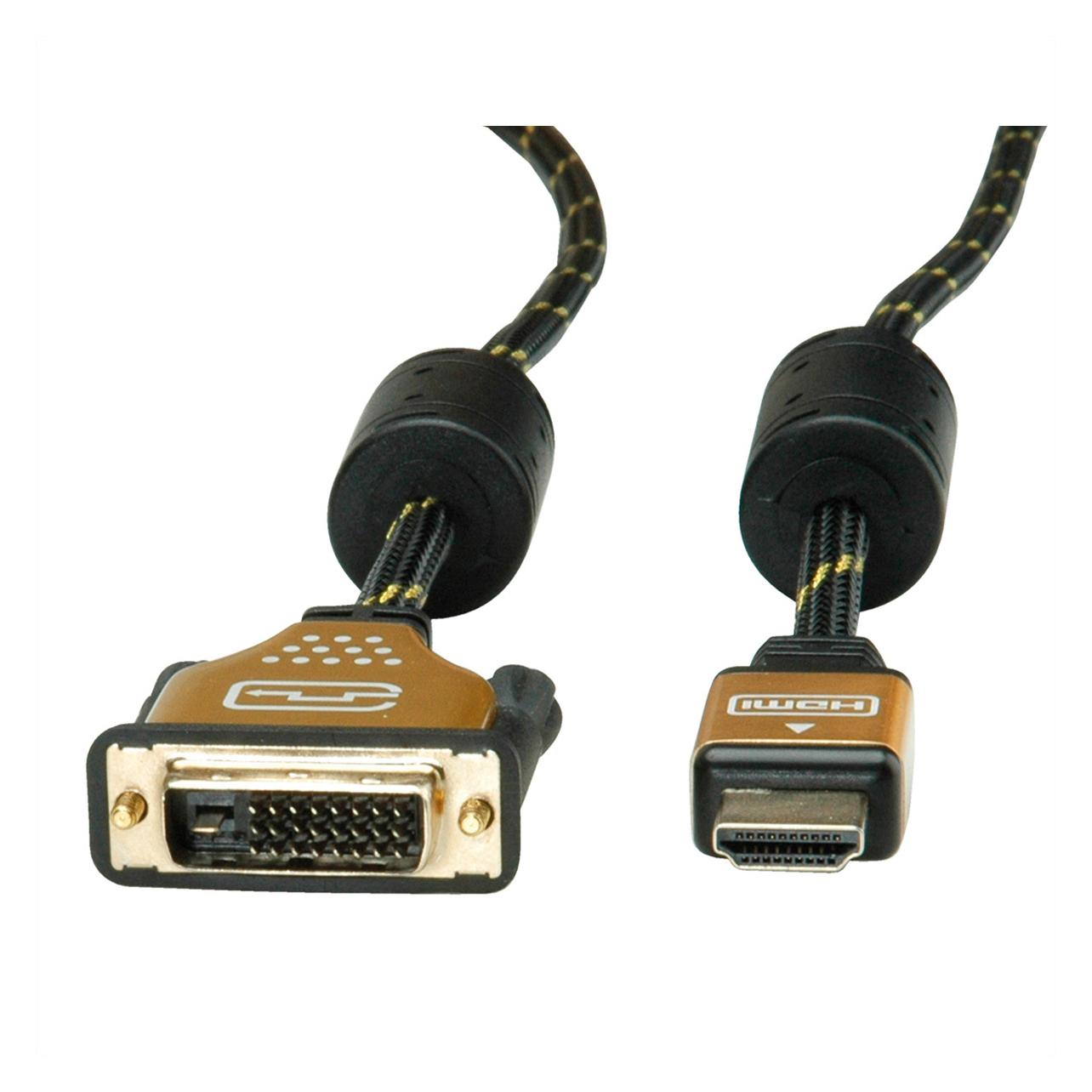Roline DVI - HDMI (Typ A) (1.50 m) (11.04.5896)