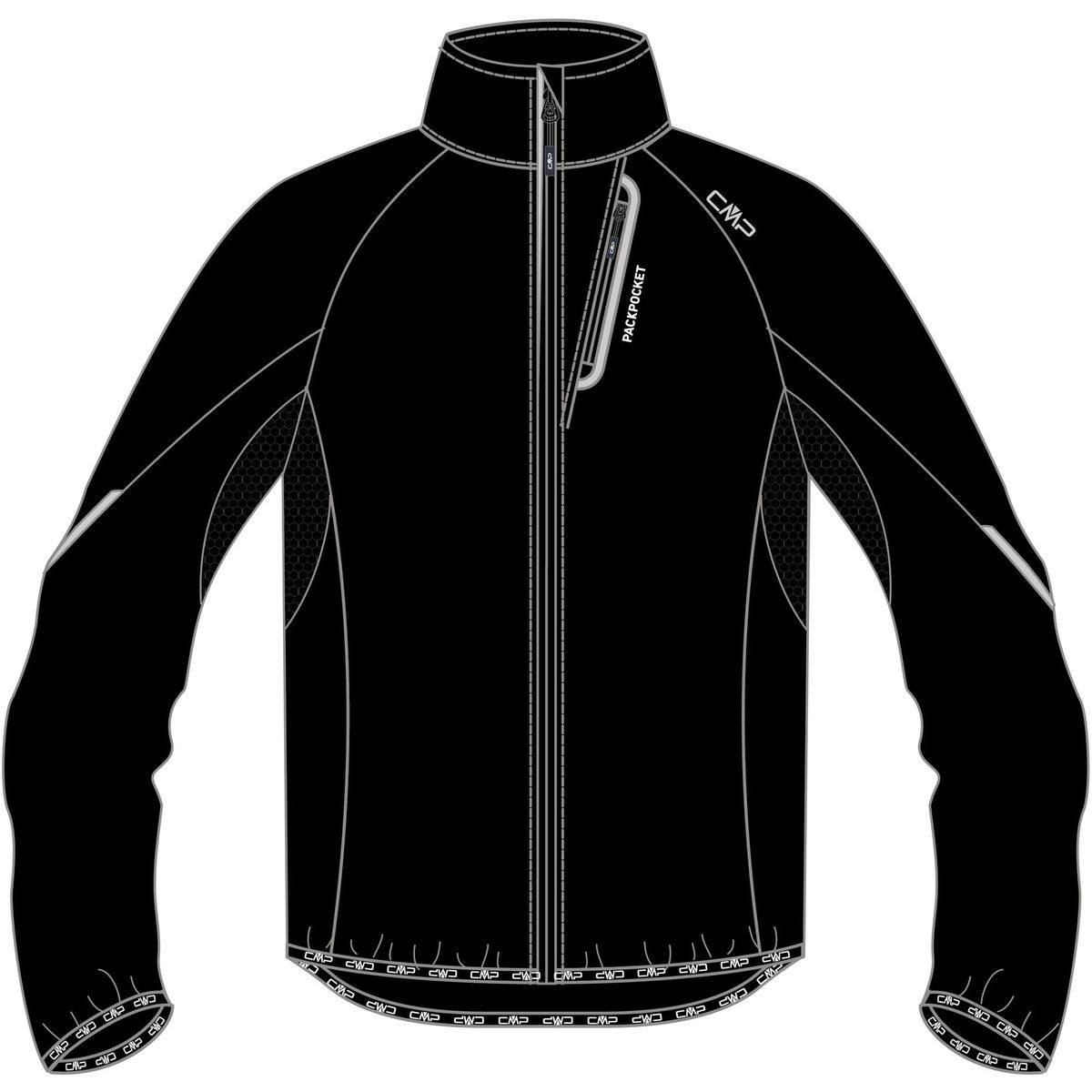 CMP MAN Jacket nero (U901) 48 3C46777T-U901-48