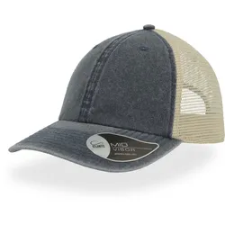 Atlantis Unisex 6-Panel Trucker Kappe Netz Cap CASE navy/stone one size
