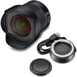 Samyang AF 14mm F2.8 EF für Canon EF+Lens Station (Canon EF, APS-C / DX, Vollformat), Objektiv, Schwarz