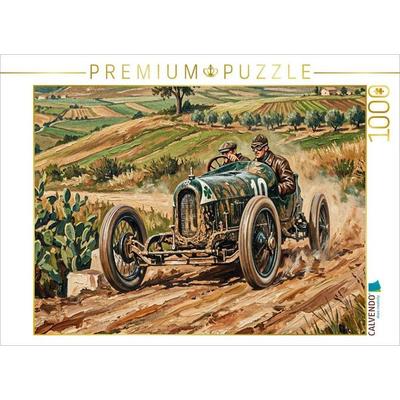 CALVENDO Puzzle Italiens Antonio Ascari wurde 1923 bei der Targa Florio Zweiter mit einem Alfa Romeo. | 1000 Teile Lege-Größe 64x48cm Foto-Puzzle für