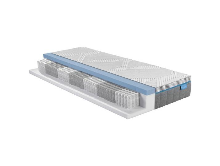 Irisette Taschenfederkernmatratze, H4, 140x200 cm, DIN EN ISO 14001, DIN EN ISO 9001, Bezug abnehmbar/waschbar, klimatisierte Belüftungskanäle, Tragegriffe, atmungsaktiv, schadstoffgeprüft, Schlafzimmer, Matratzen Shop, Matratzen, Taschenfederkernmatratzen