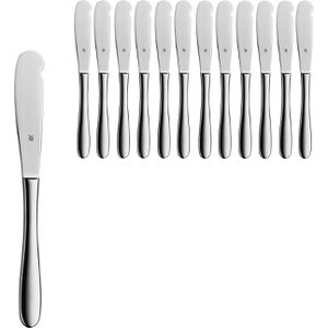 WMF Buttermesser Professional Sara, Edelstahlgriff, Edelstahlklinge 8,5 cm, 12 Stück