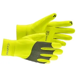 Craft ADV Lumen Fleece Laufhandschuhe gelb Gr. S