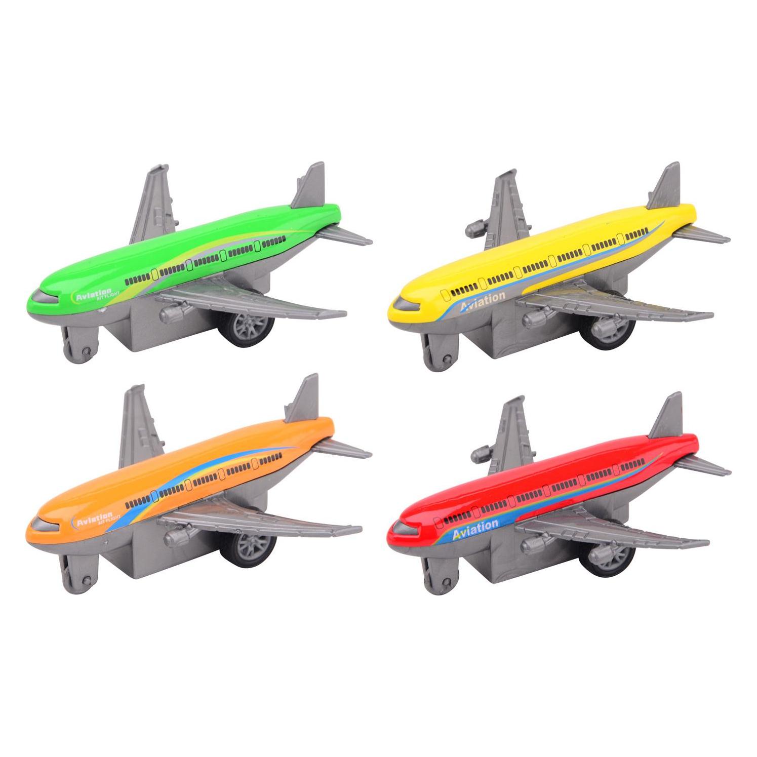 Johntoy Rückzugsflugzeuge aus Druckguss, 4 Stück. (39158505)