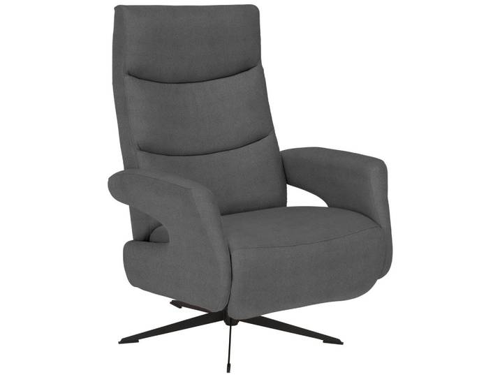 Welnova Relaxsessel, Grau, Metall, 75x106x89 cm, Fussart wählbar, Lederauswahl, Stoffauswahl, Relaxfunktion, Wohnzimmer, Sessel, Relaxsessel