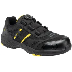 Baak, Sicherheitsschuhe, Sicherheitshalbschuh Admiral John Grösse 45 schwarz/gelb Schuhweite 11 S1PS FO HRO LG SC SR ESD E... (45)