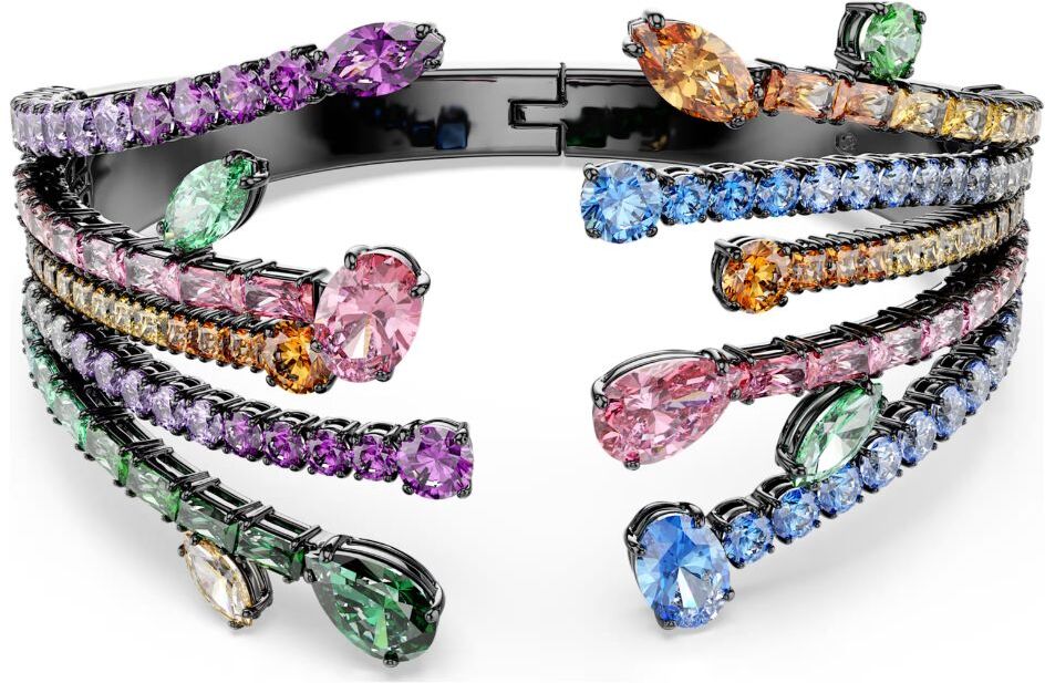 Swarovski Matrix rannerengas, eriväriset kristallit