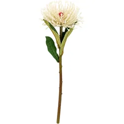 LAYBA Nadelkissen Protea Kunstblume weiß 40 cm