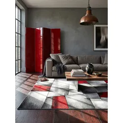 Teppich Polypropylen Rot 200x290 cm - BIENO   Kadima Design