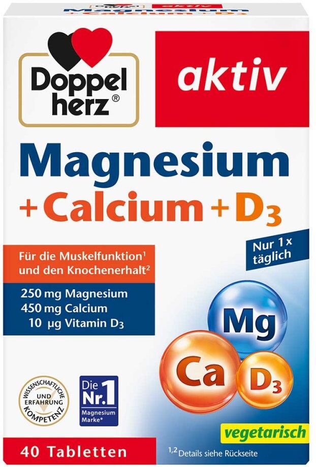 Doppelherz Magnesium + Calcium + D3 Tabletten