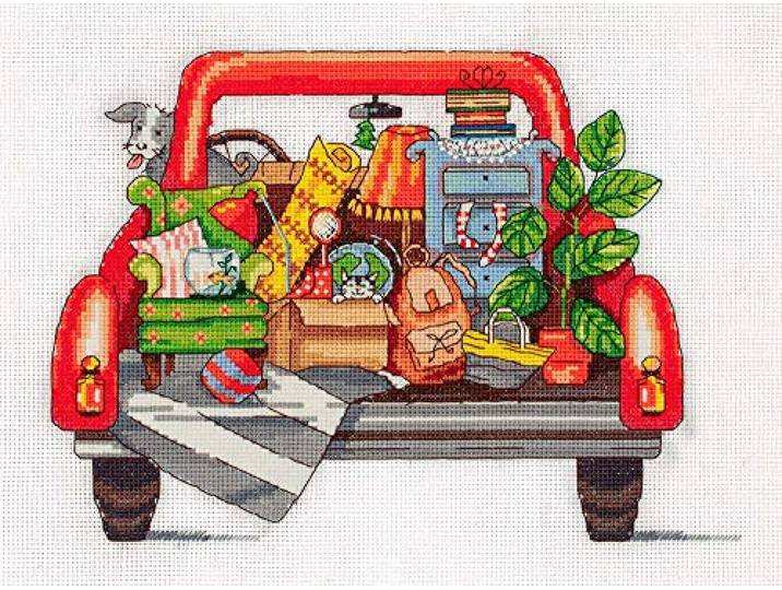 PANNA Kruissteekset, meerkleurig, 27 x 20 cm