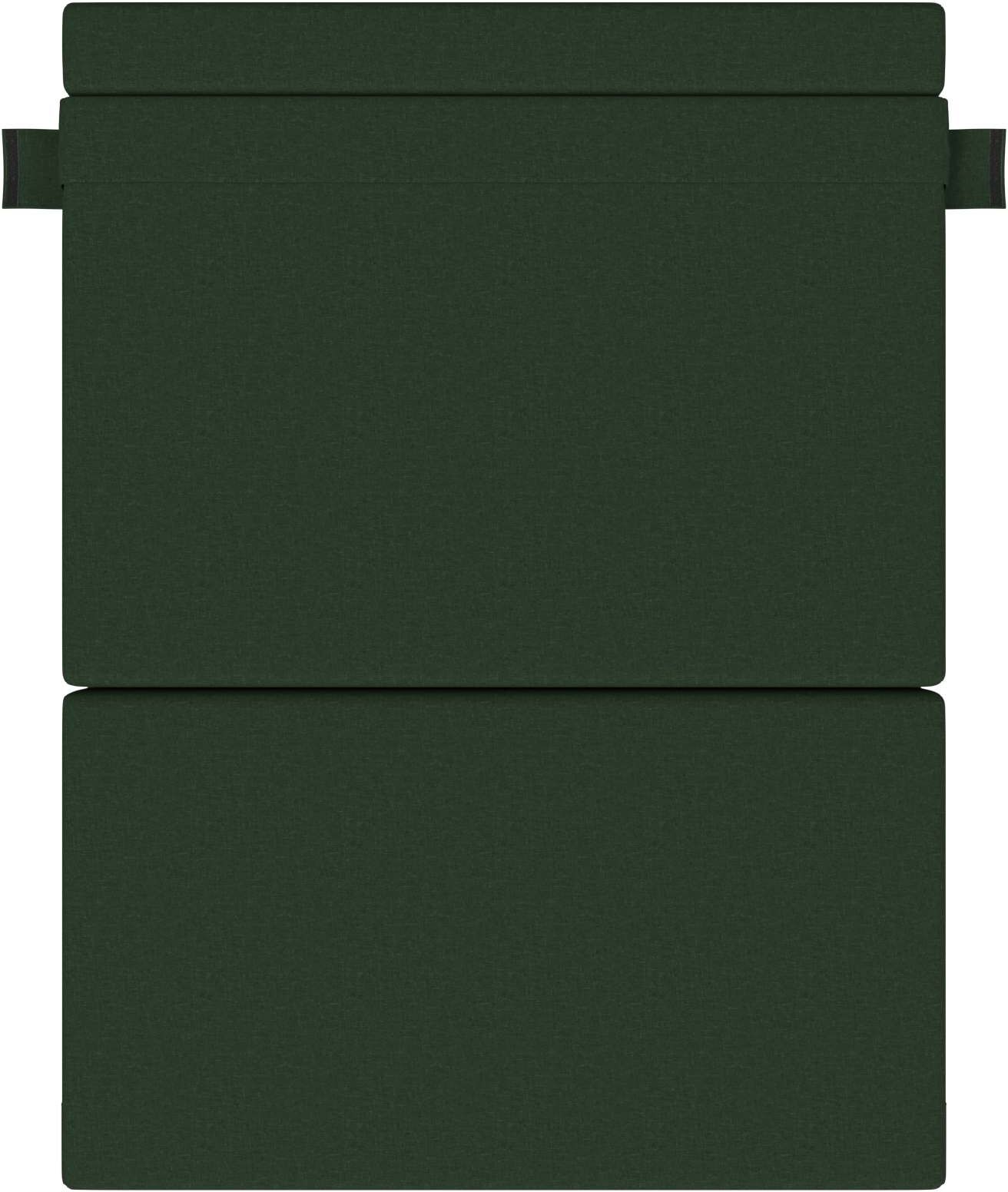 vidaXL Canapé-lit pliable Vert foncé 152 x 86,5 x 60 cm Tissu