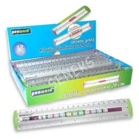 Penword Aluminiumlineal 20 cm MIX (20 cm, Aluminium) (47594035)