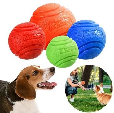 Uplifted Goods Durable Rubber Dog Toy Ball For Chewing And Play red 2.36 In