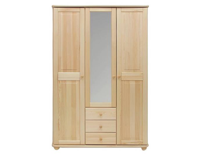 Xlmoebel Kleiderschrank Landhaus-Schlafzimmerschrank aus massiver Kiefer mit Stauraum (1-St., Kleiderschrank) Hergestellt in Europa