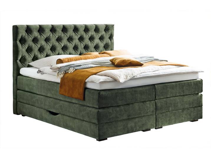 Boxspringbett SAMNAUN ADORA Textil 212 x 184 x 134 cm 180 x...
