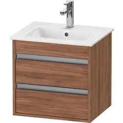 Duravit Ketho Waschtisch-Unterschrank KT644407979 50x41,2x48cm, 2 Schubkästen, wandhängend, nussbaum natur