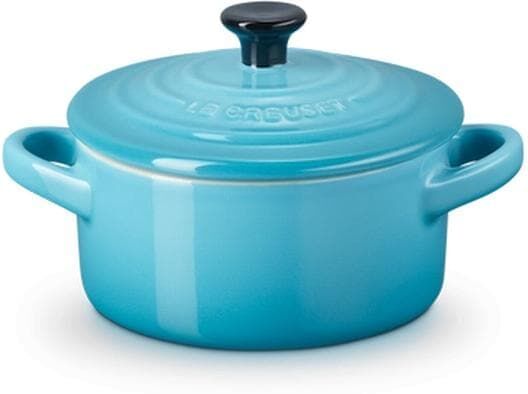 Auflaufform LE CREUSET "Mini Cocette", blau (jeansblau), Steinzeug, Auflaufformen, Auflaufform jeansblau Einheitsgröße