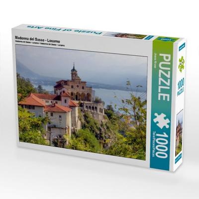 CALVENDO Puzzle Madonna del Sasso - Locarno | 1000 Teile Lege-Größe 64 × 48 cm Foto-Puzzle für glückliche Stunden