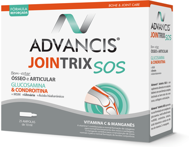 Advancis Jointrix SOS Bem-Estar Ósseo e Articular 20 ampolas