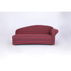 Better Home 3-Sitzer Sofa Loretta mit rechter Armlehne, ca. 193 x 83 x 85 cm – Rot Kariert