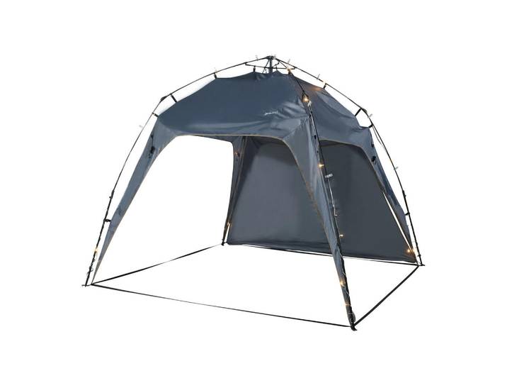 pro.tec Led-Pavillon Barendrecht, Grau, 250x190x250 cm, Sonnenschutz, Pavillons