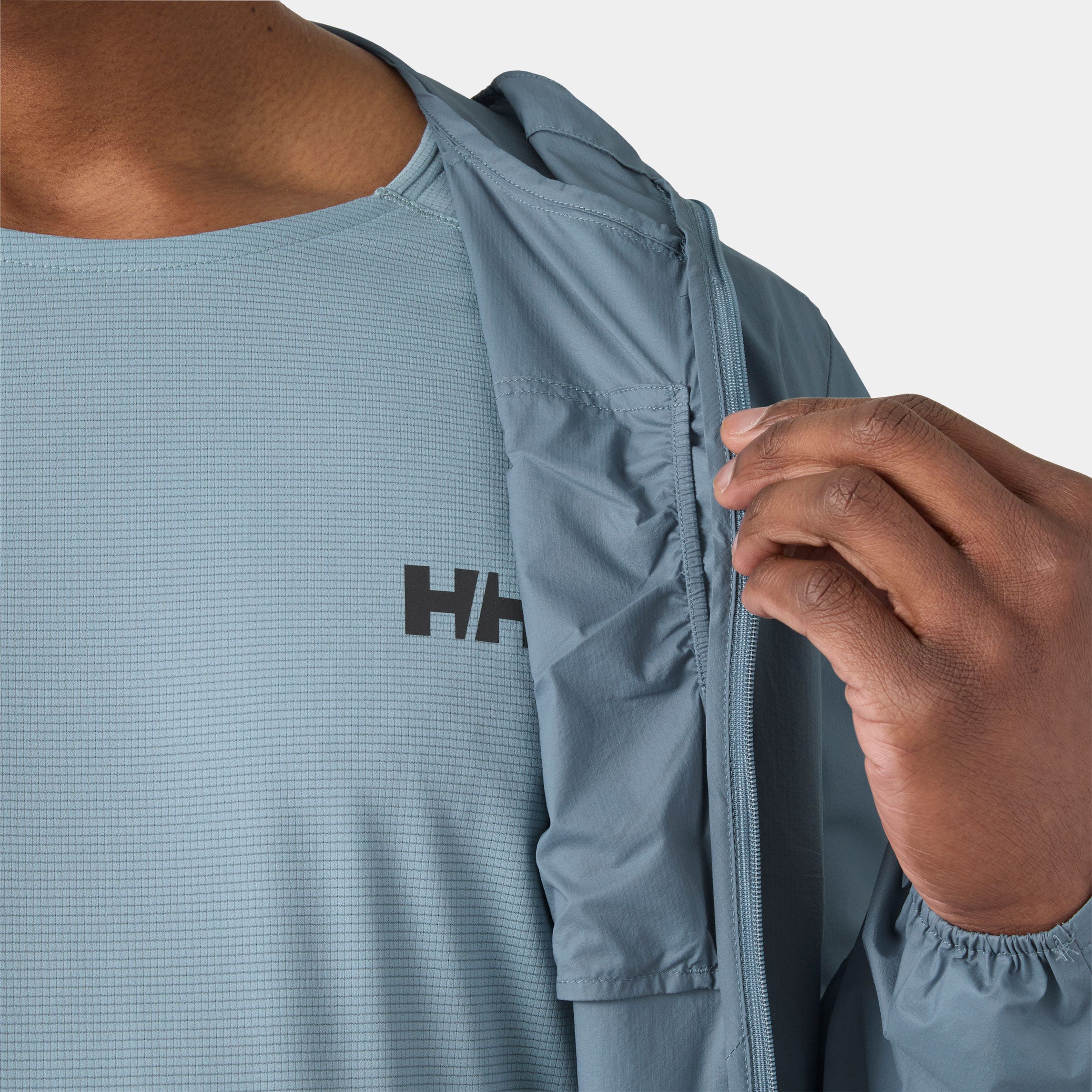 Helly Hansen Men's Trail Windbreaker Jacket - Blue/Purple - S