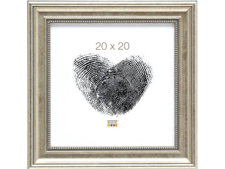 Deknudt Frames fotolijst S45HD1 - zilverkleur - parelbiesje - 20x20 cm