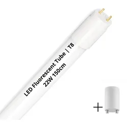 Lighto | LED-Leuchtstoffröhre | T8 | 22W | 150cm | ersetzt 58W Leuchtstoffröhre