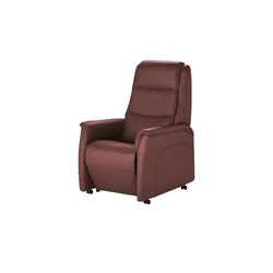 Hukla Ledersessel mit verschiedenen Funktionen Dean ¦ rot ¦ Maße (cm): B: 70 H: 109 T: 88.0
