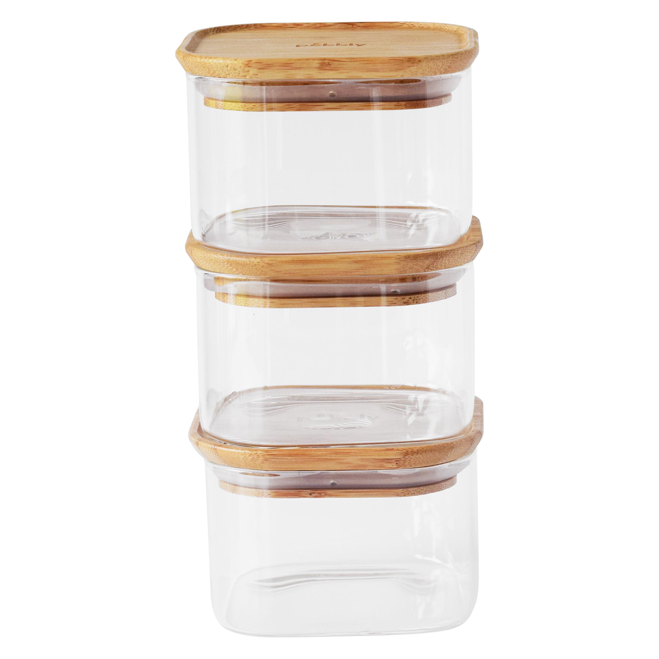 Pebbly 3er Set Vorratsglas (0.50 l) (PKV-034)