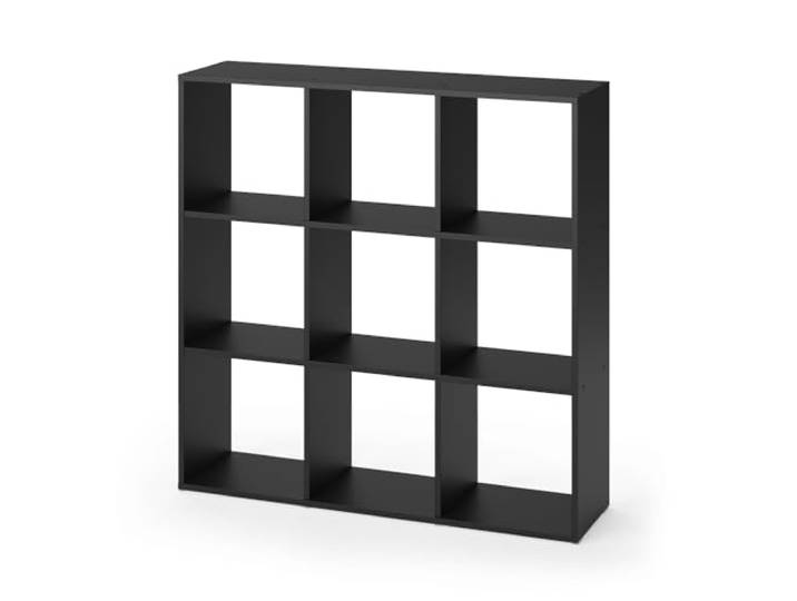 Vicco Raumteiler Nove , Schwarz 104 x 108 cm zur flexiblen Raumaufteilung und Aufbewahrung nutzbar