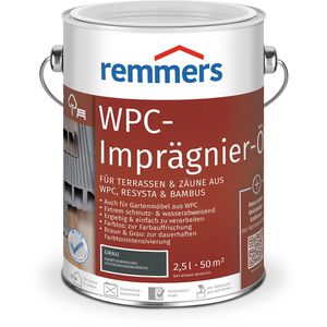 Remmers Holzimprägnierung WPC-Öl, für innen & außen, lösemittelhaltig, grau, 2,5 Liter