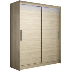 SCHWEBETÜRENSCHRANK Westa I, mit RGB LED Beleuchtung